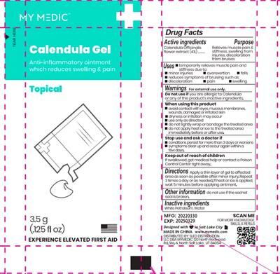 Dosage (Mymedic Calendula Gel Label)